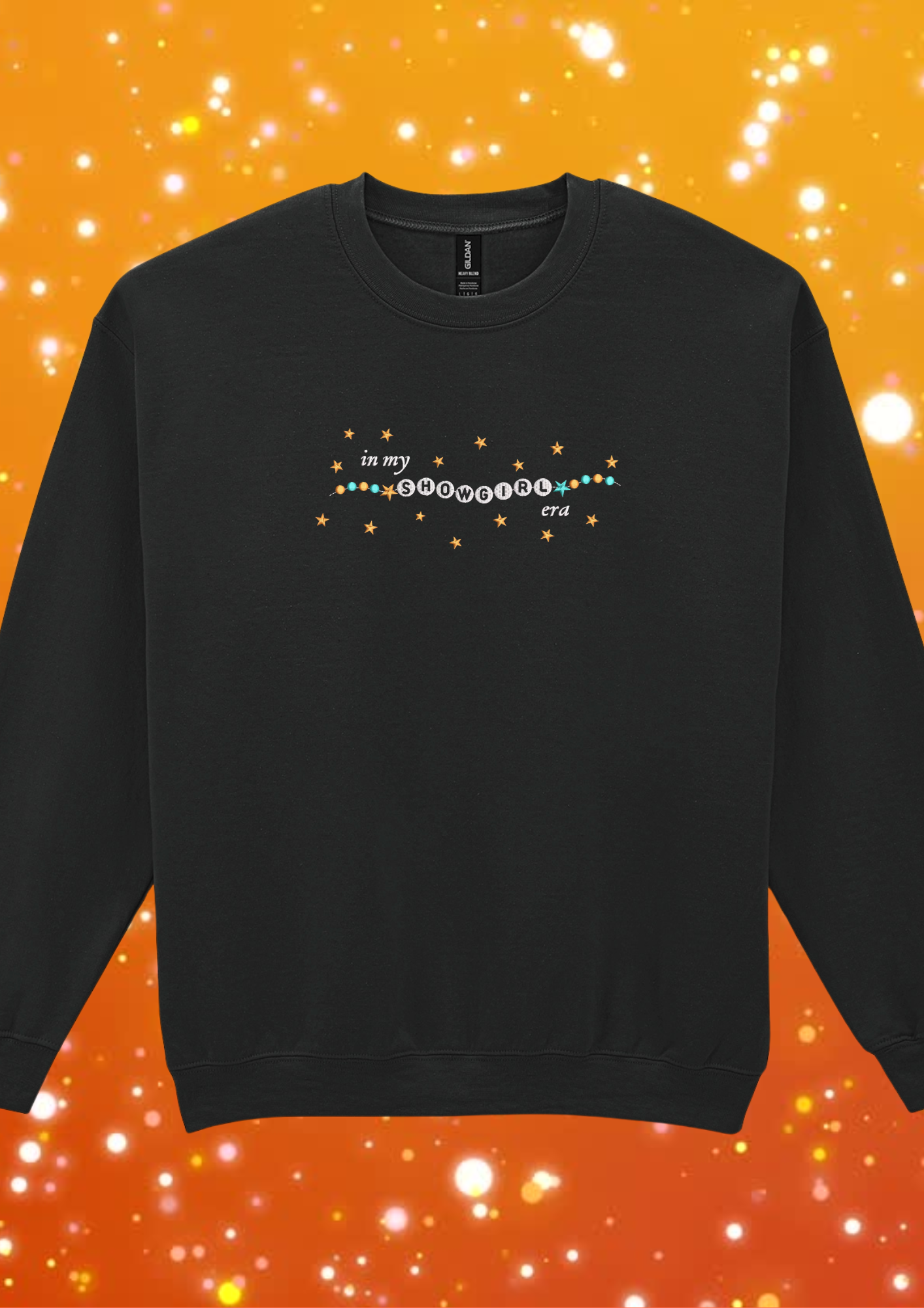 In my showgirl era - friendship bracelet - Embroidered Crewneck Sweatshirt