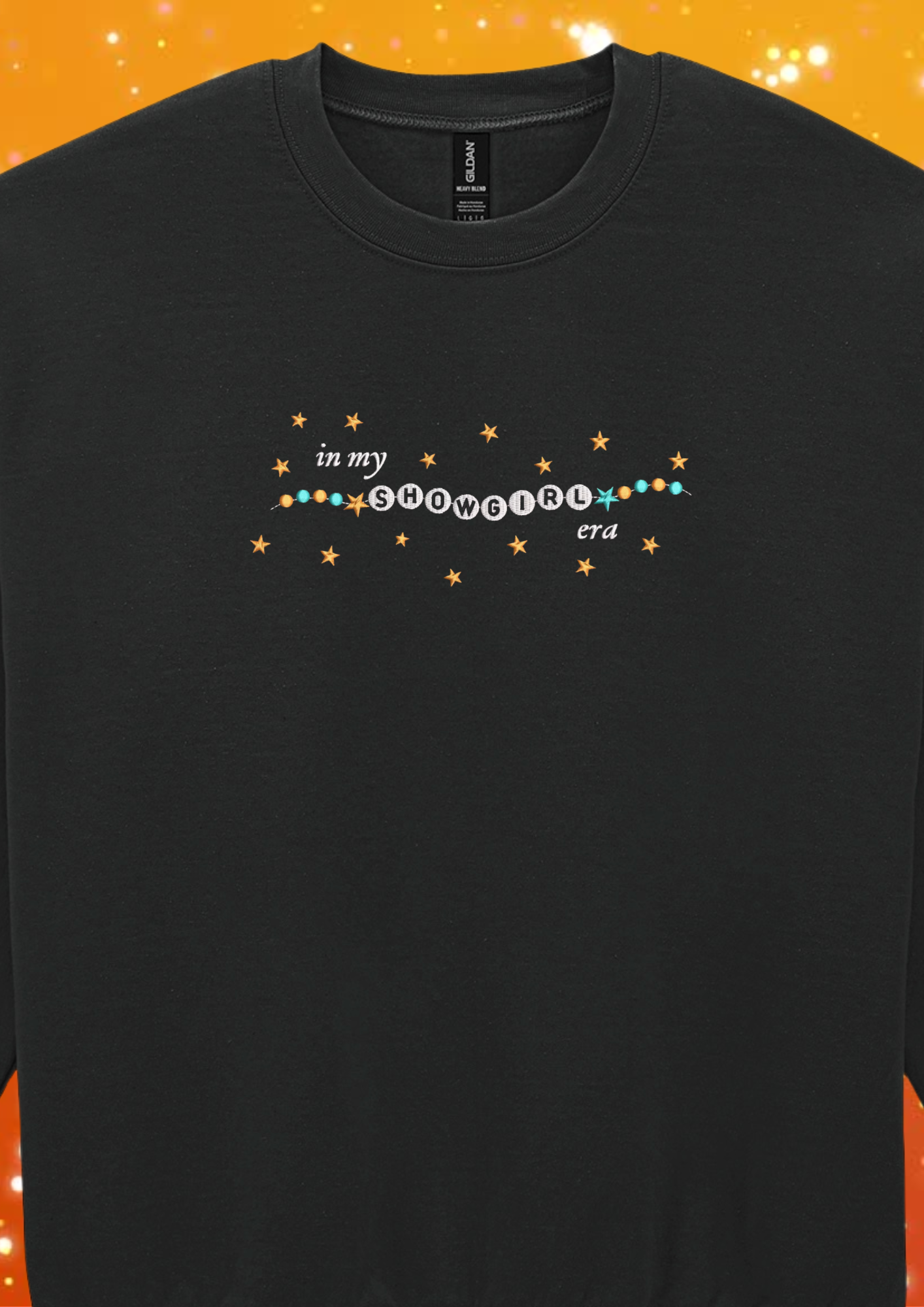 In my showgirl era - friendship bracelet - Embroidered Crewneck Sweatshirt