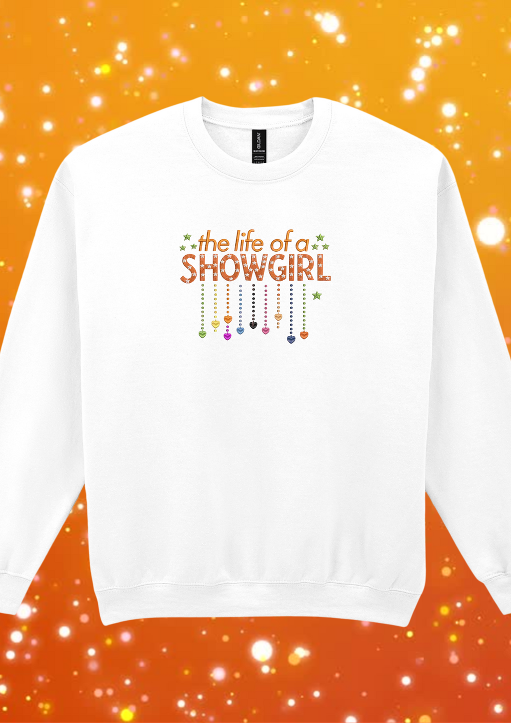 Life of a Showgirl - Embroidered Crewneck Sweatshirt