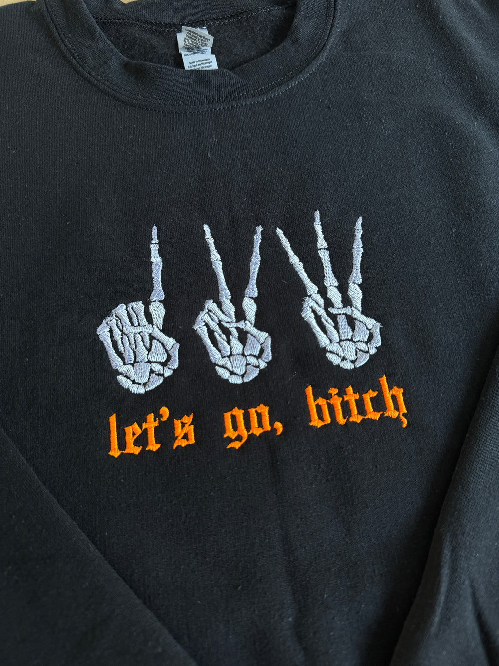 1, 2, 3 let's go, bitch - Halloween Swiftie crewneck