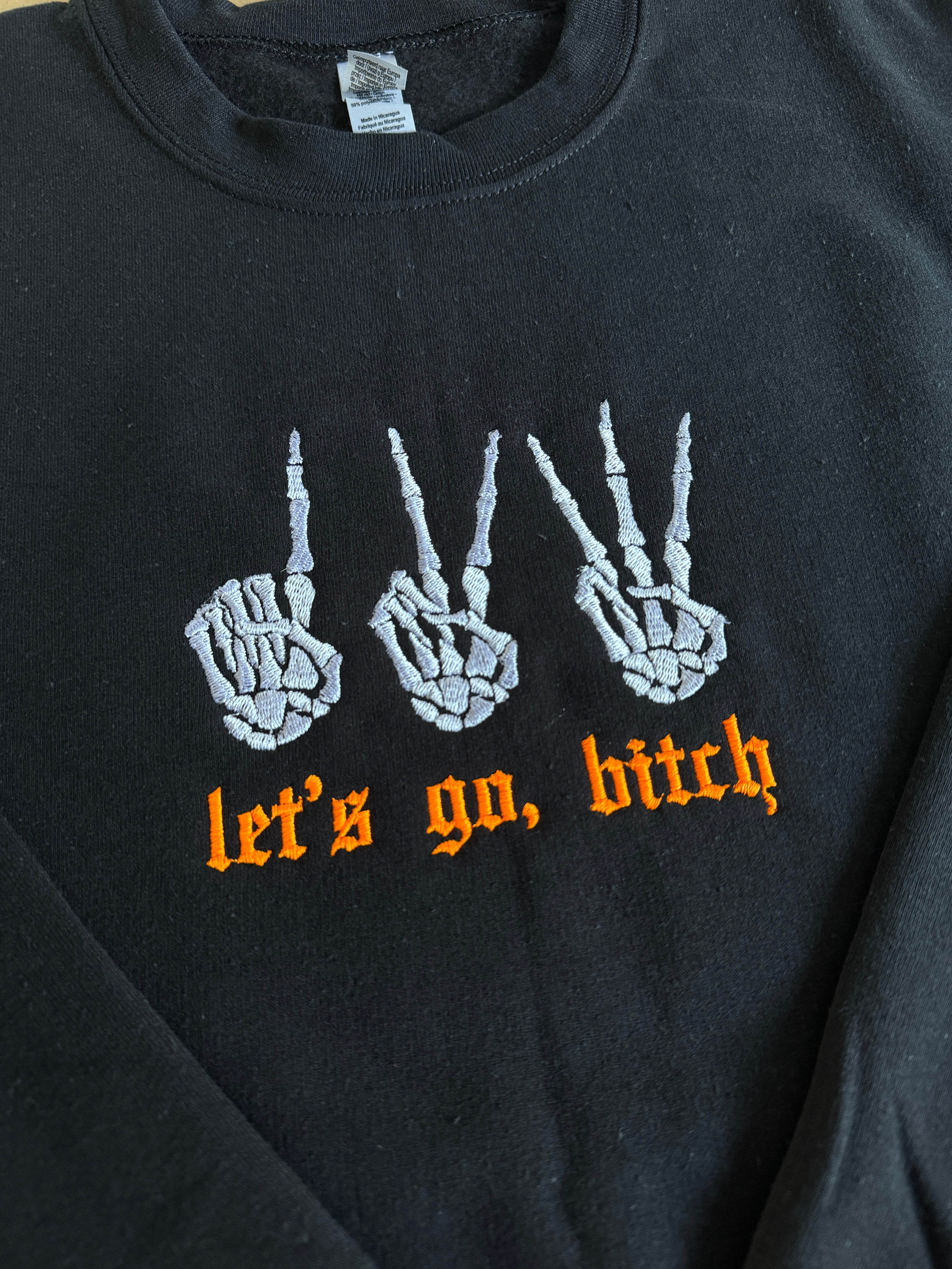 1, 2, 3 let's go, bitch - Halloween Swiftie crewneck