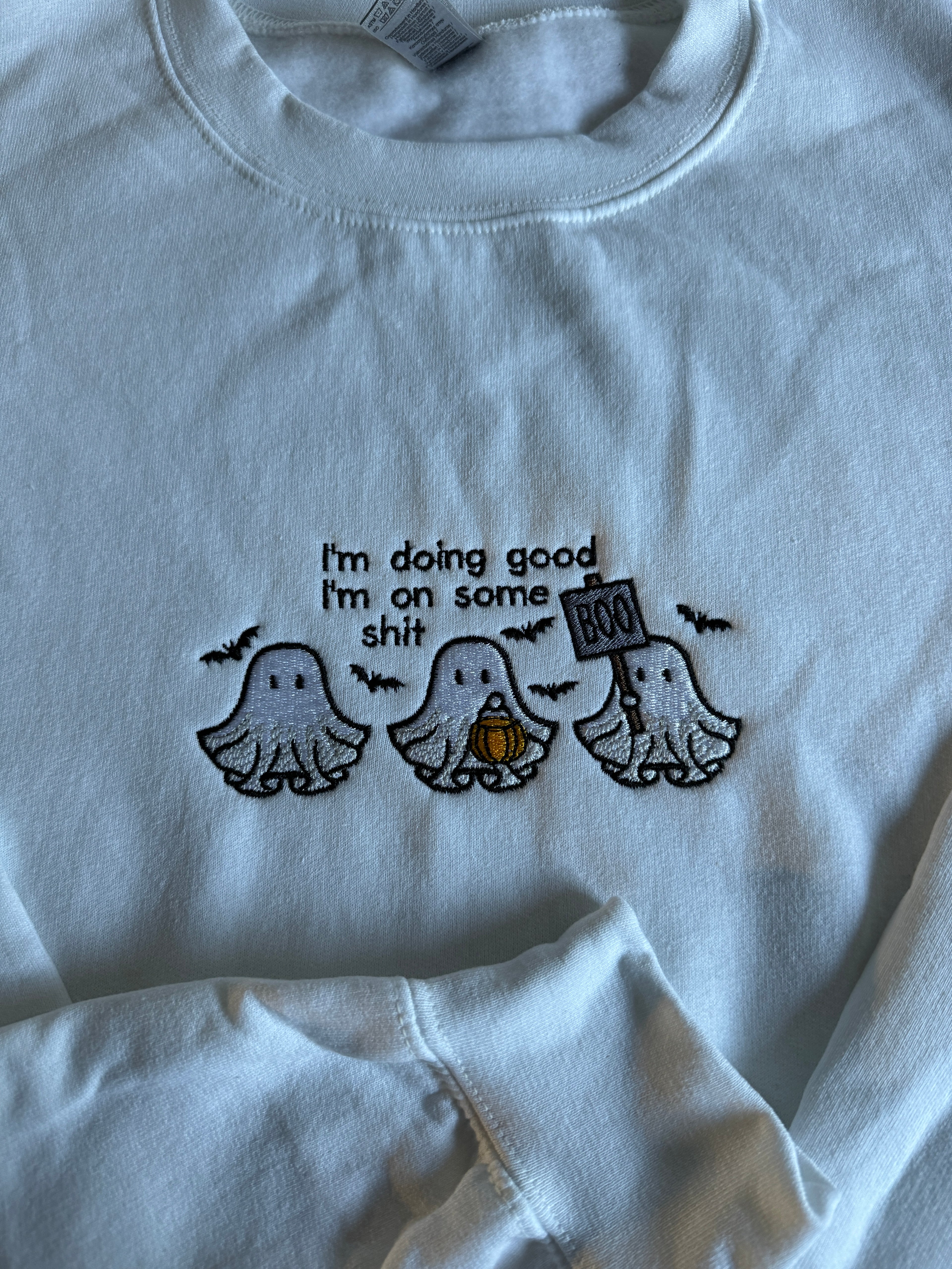 I'm doing good I'm on some BOO shit - Halloween Swiftie crewneck