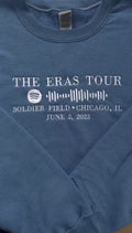 The Eras Tour, song code, CUSTOMIZED, embroidered sweatshirt