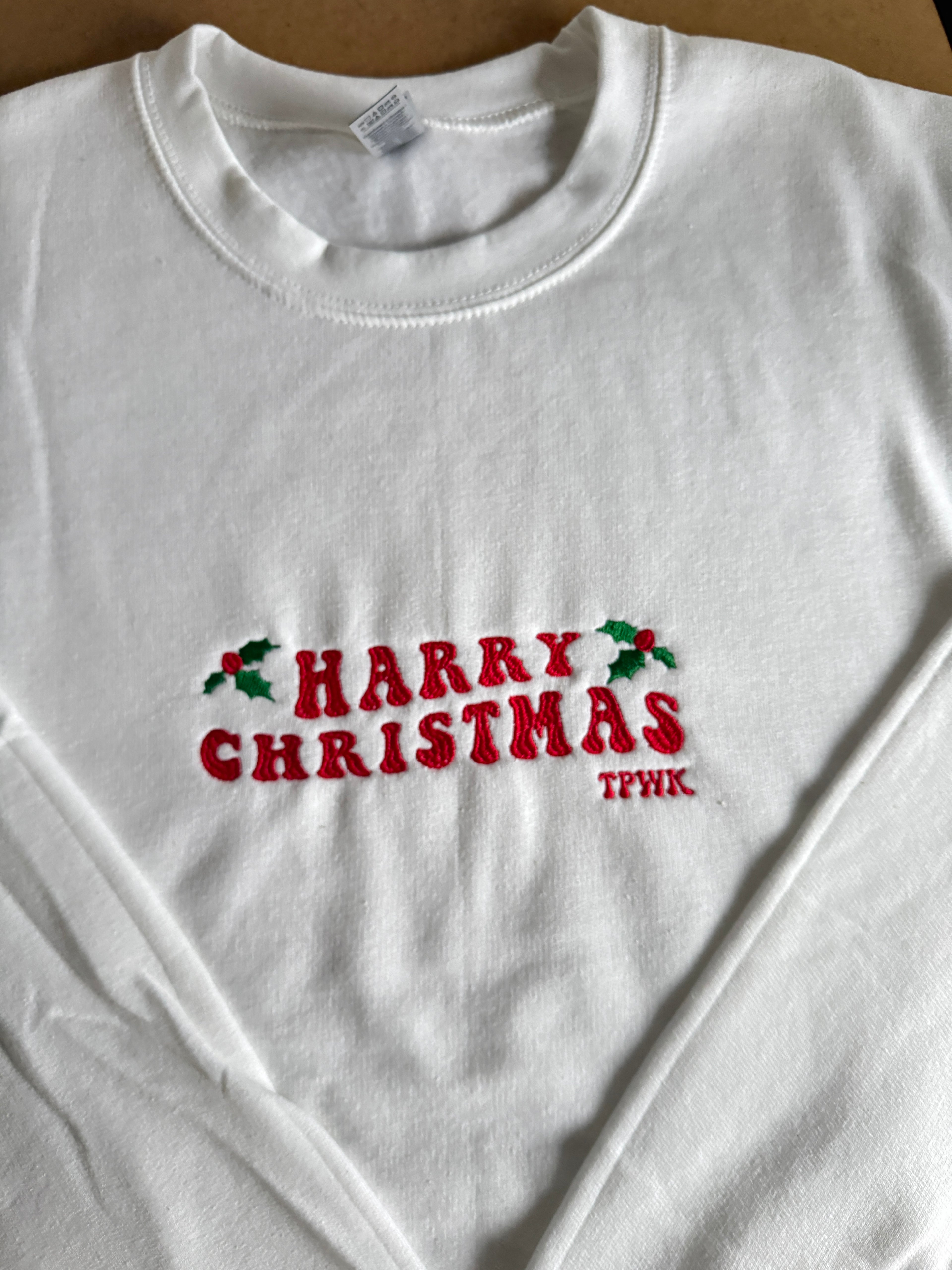 Harry Christmas, Embroidered sweatshirt