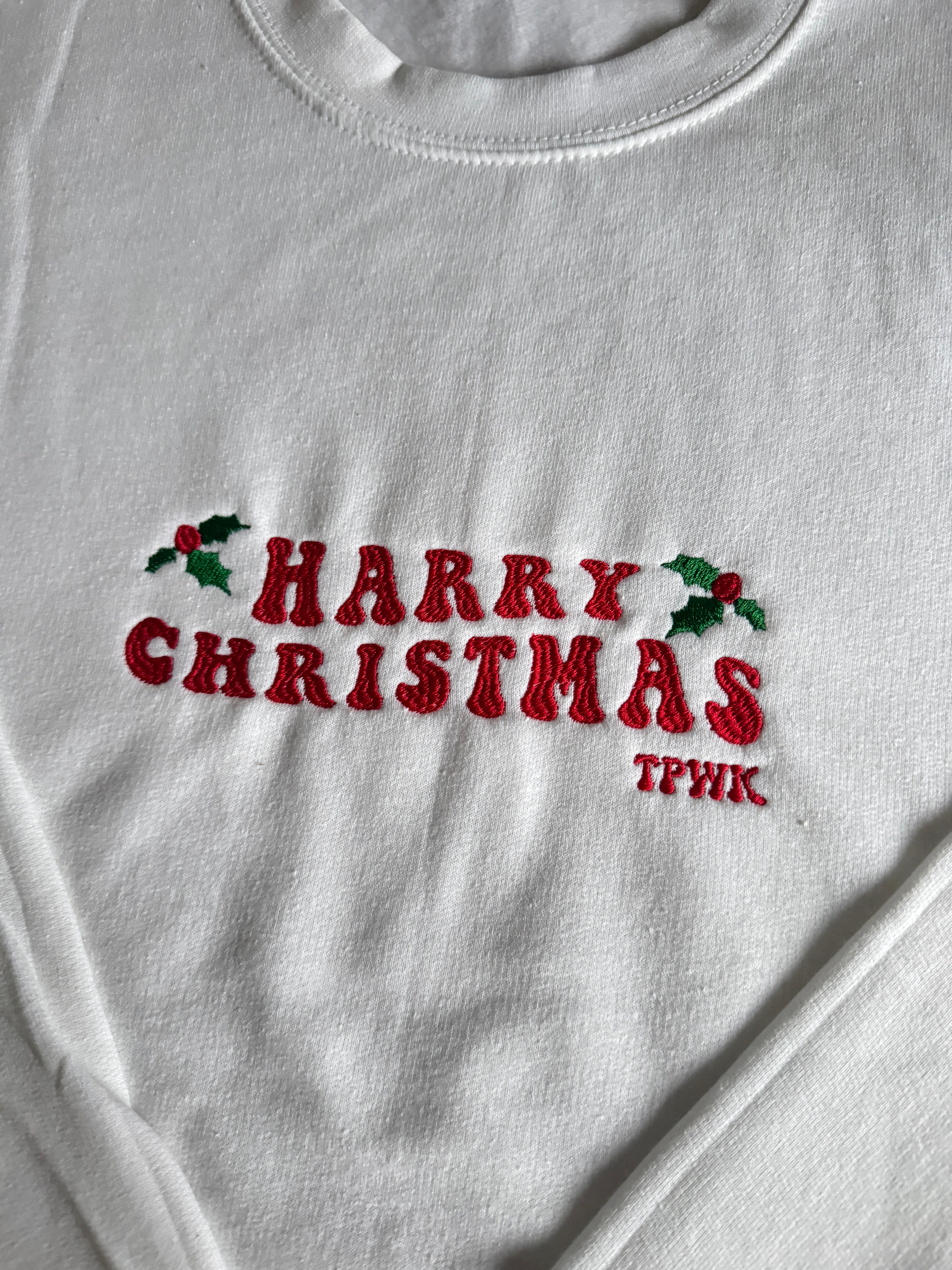 Harry Christmas, Embroidered sweatshirt