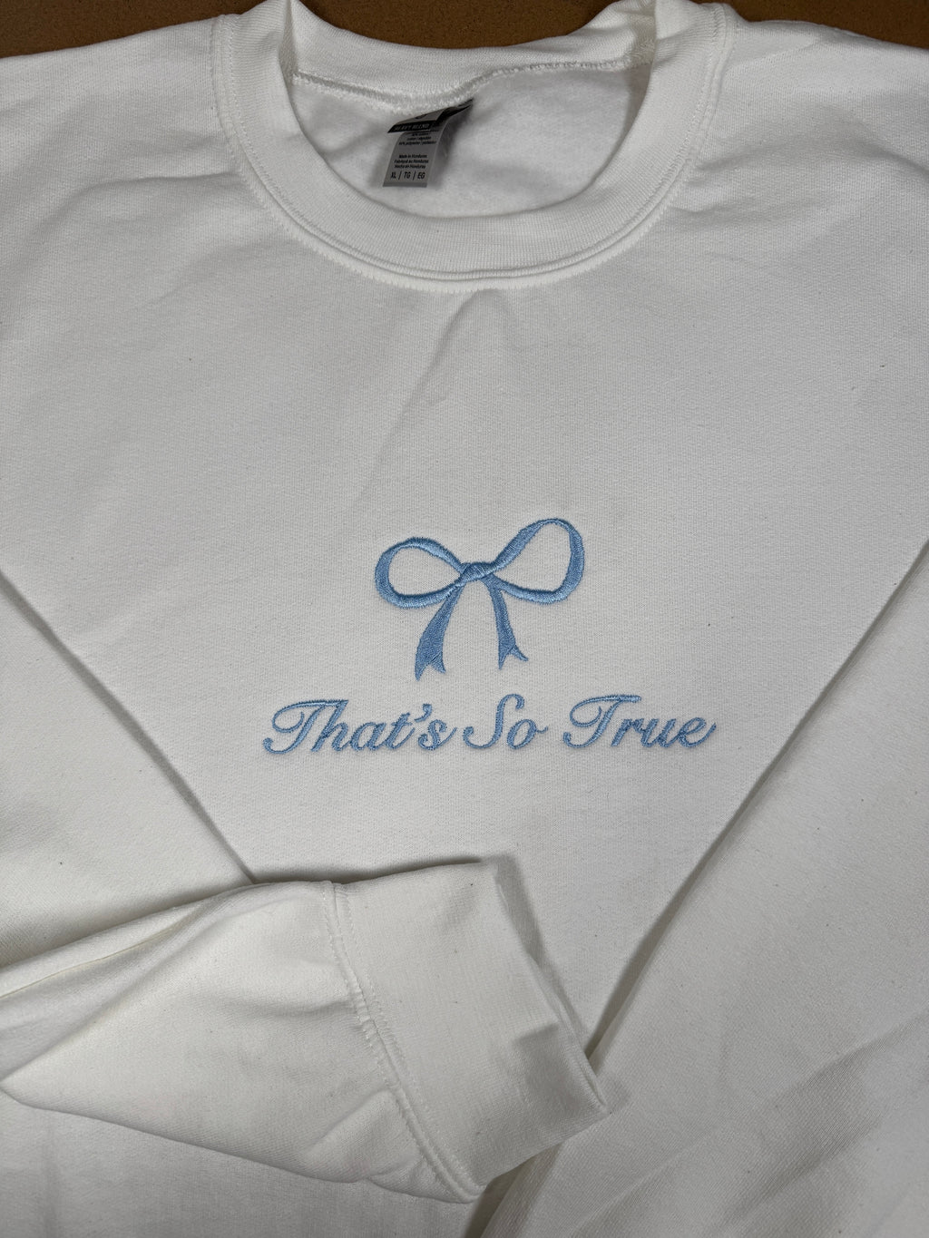 That's So True, Gracie Abrams, embroidered Crewneck Sweatshirt