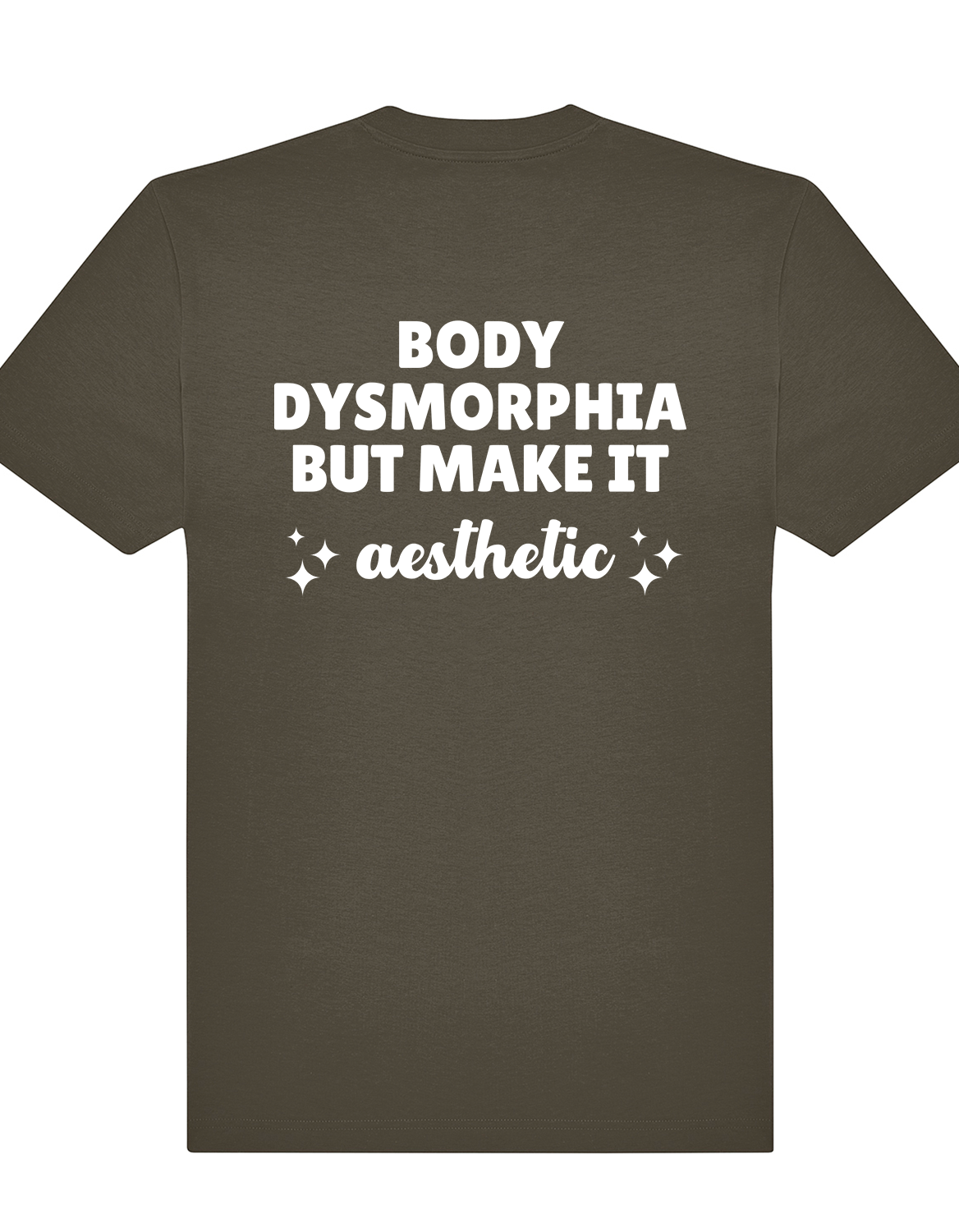 Body dysmorphia but make it aesthetic – Oversized Gym Tee (Unisex)