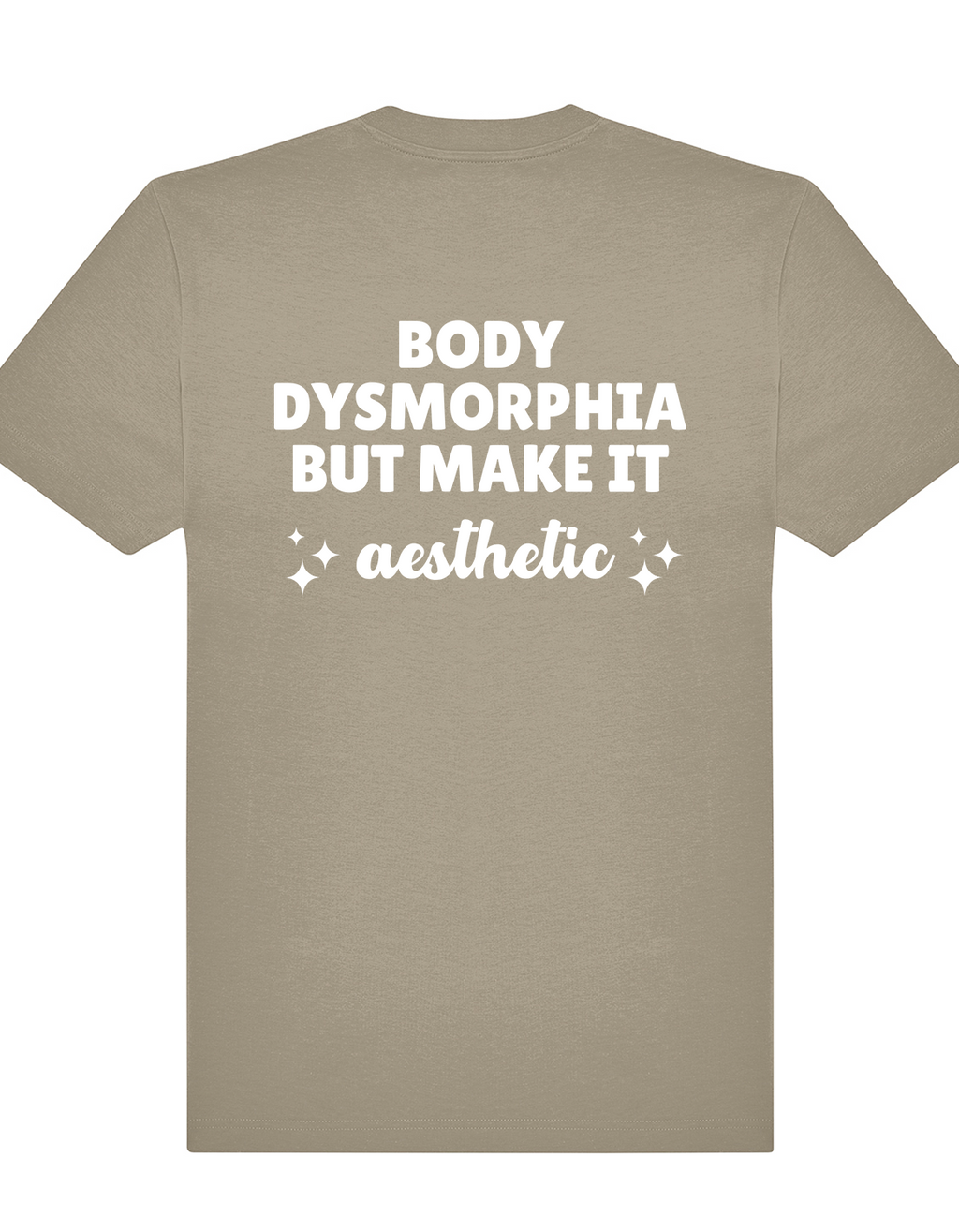 Body dysmorphia but make it aesthetic – Oversized Gym Tee (Unisex)