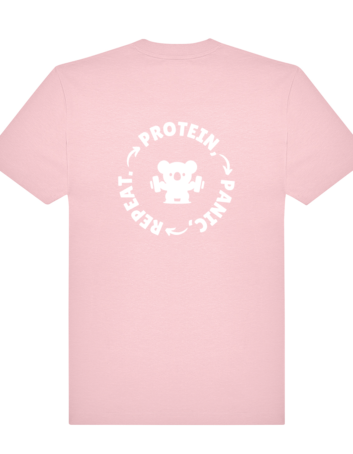 Protein, Panic, Repeat. – Oversized Gym Tee (Unisex)