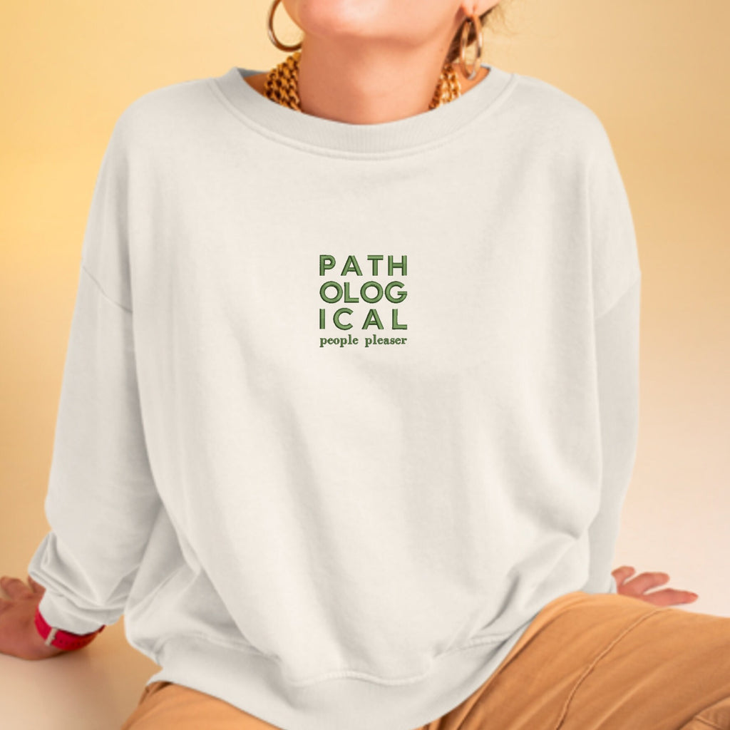 You're losing me, pathological people pleaser, Embroidered crew neck, the eras tour, t.s , crewneck