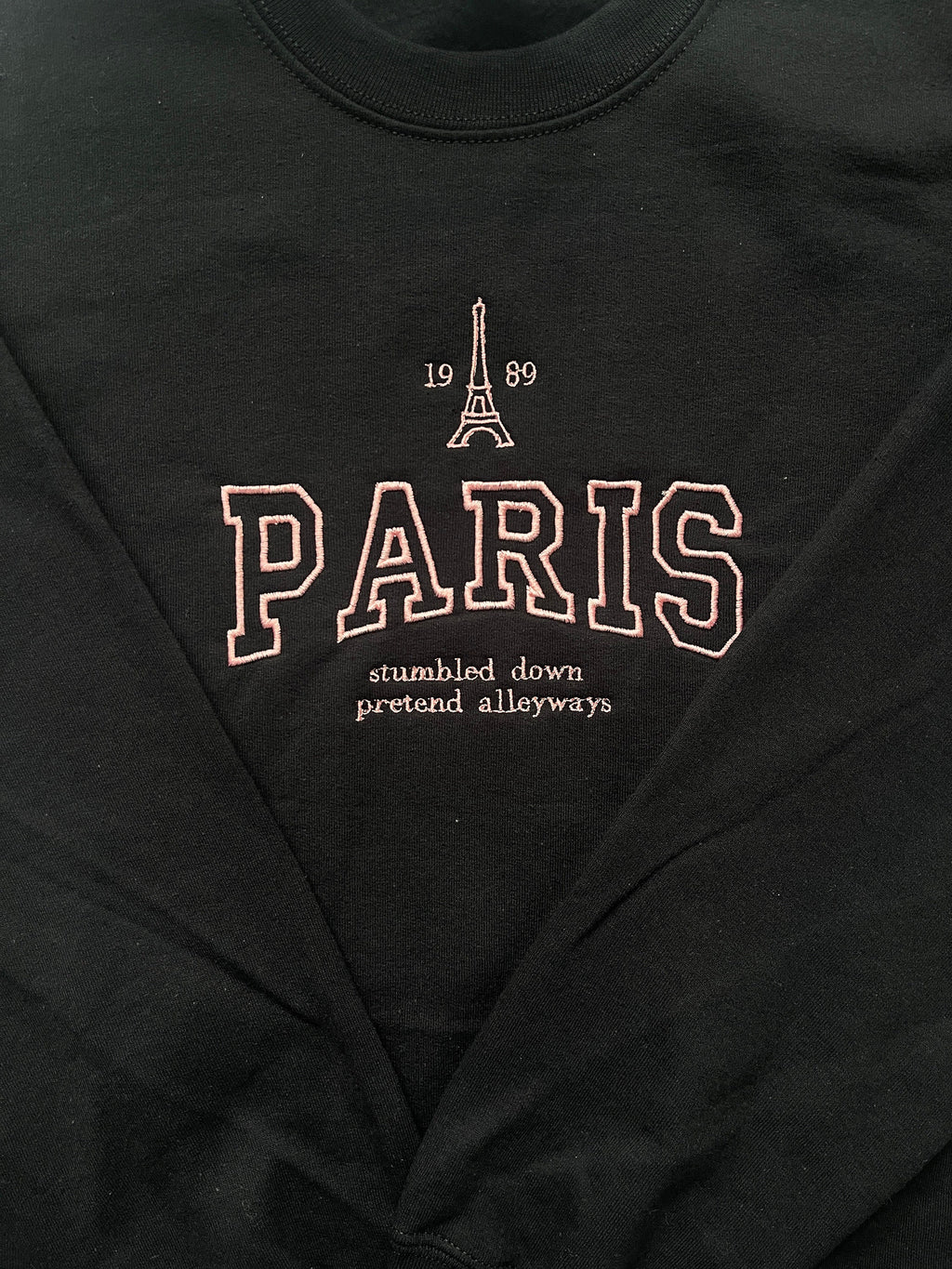 EMBROIDERED PARIS, Midnights, 1989, the eras tour, Crewneck